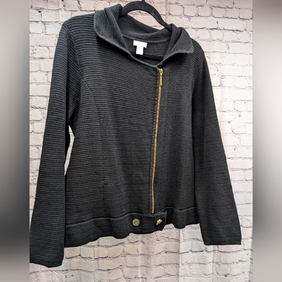 Chico's black sweater - Picture 1 of 5